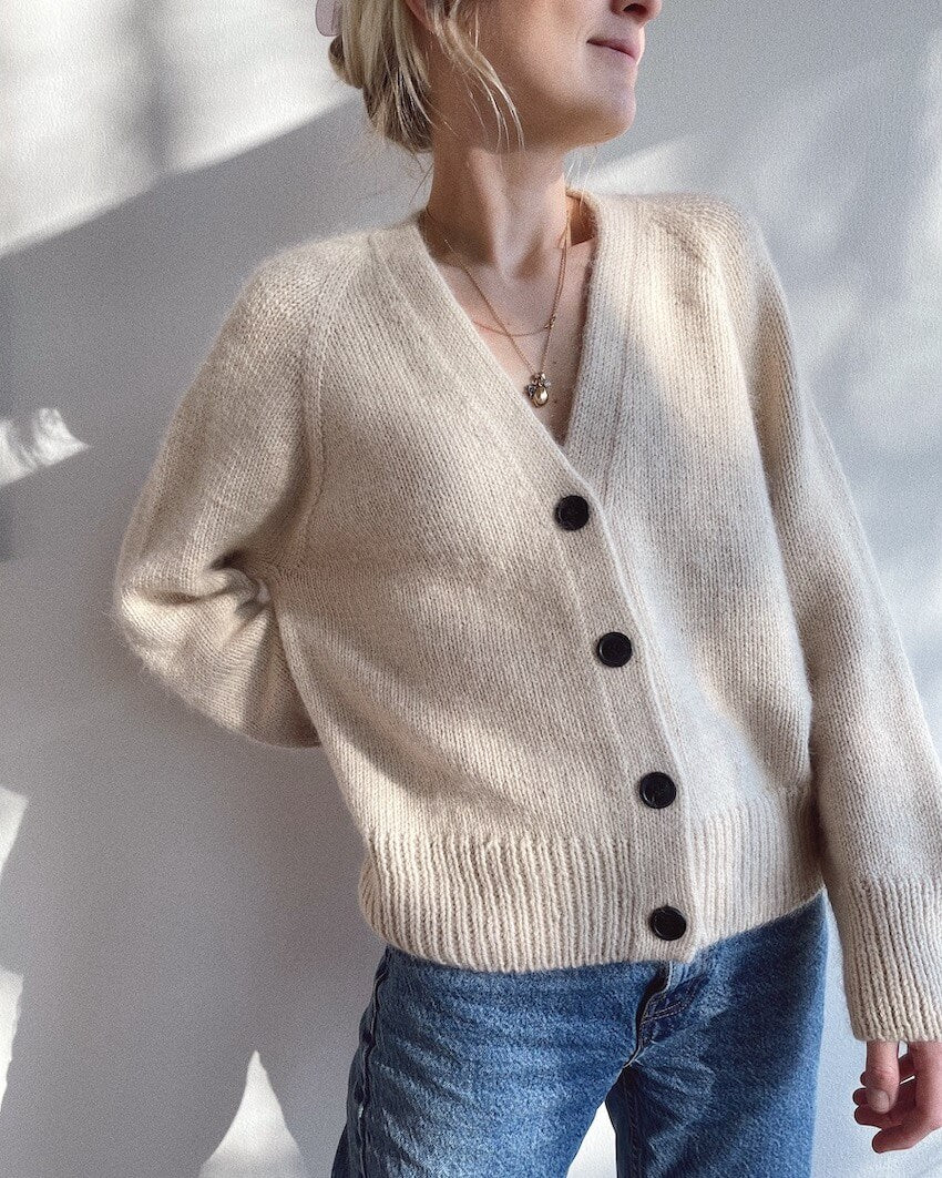 PetiteKnit Champagne Cardigan -neuleohje