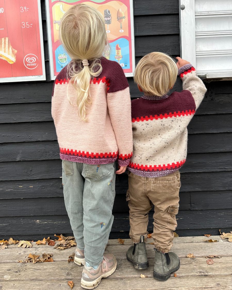 PetiteKnit Cross Sweater Junior -neuleohje
