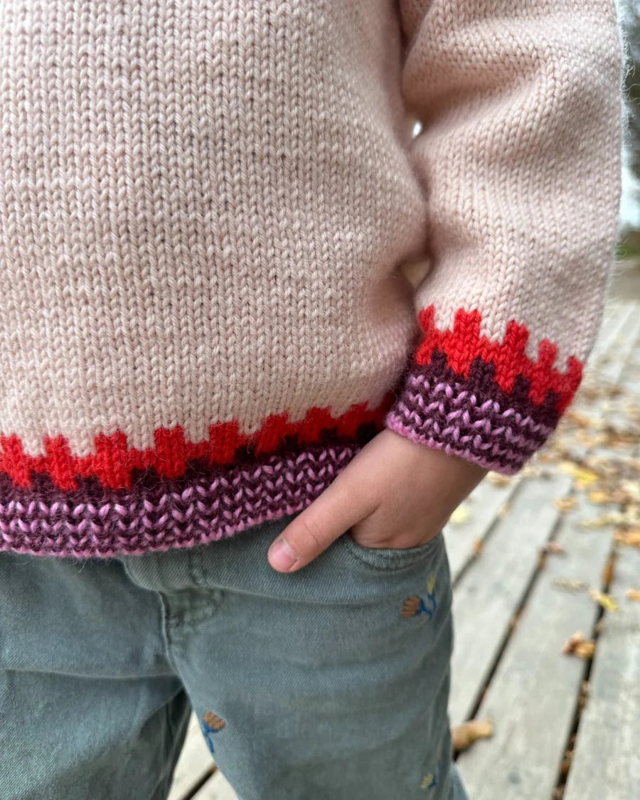 PetiteKnit Cross Sweater Junior -neuleohje