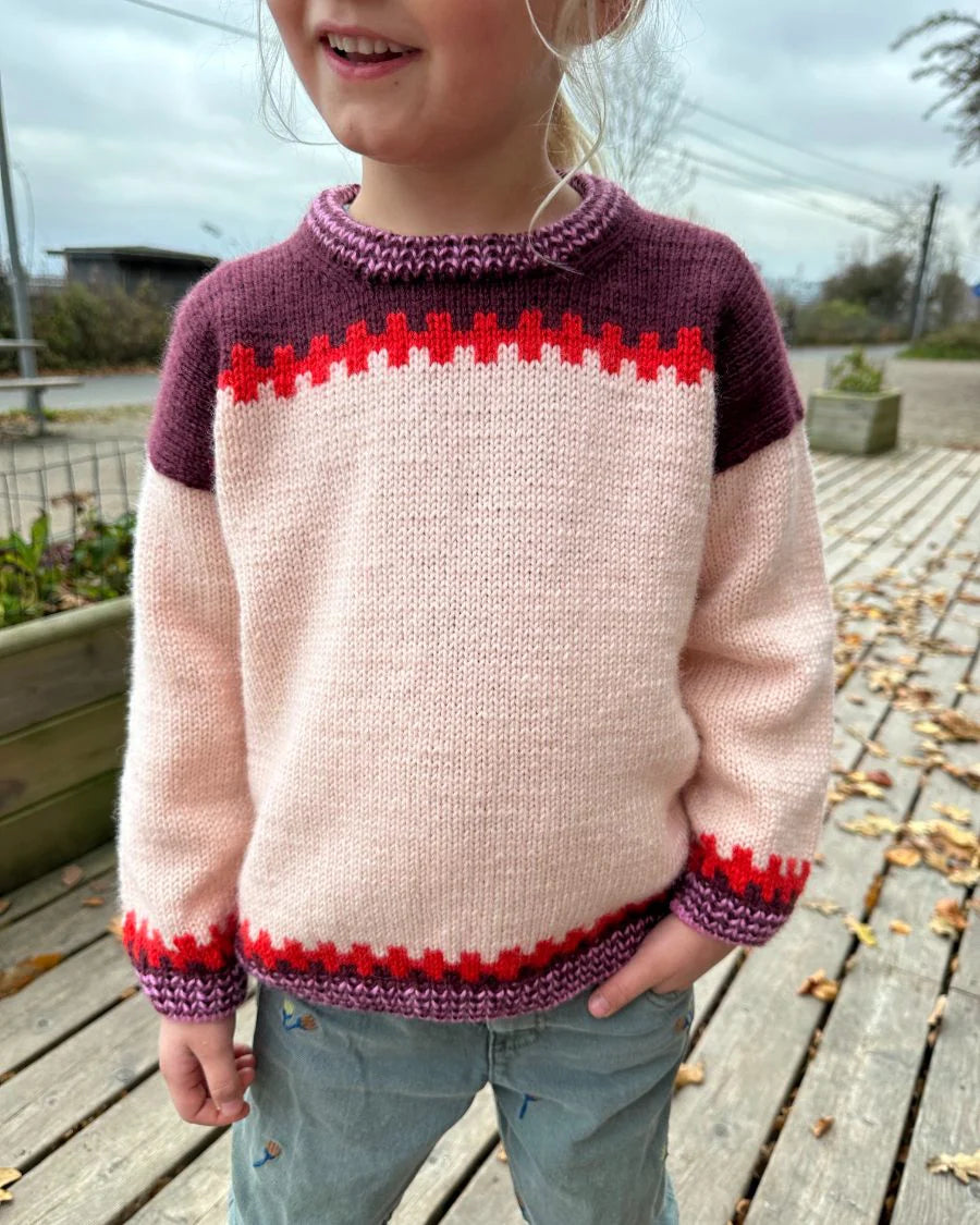 PetiteKnit Cross Sweater Junior -neuleohje