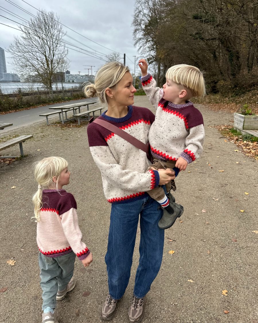 PetiteKnit Cross Sweater -neuleohje