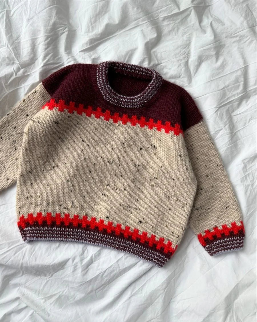 PetiteKnit Cross Sweater Junior -neuleohje