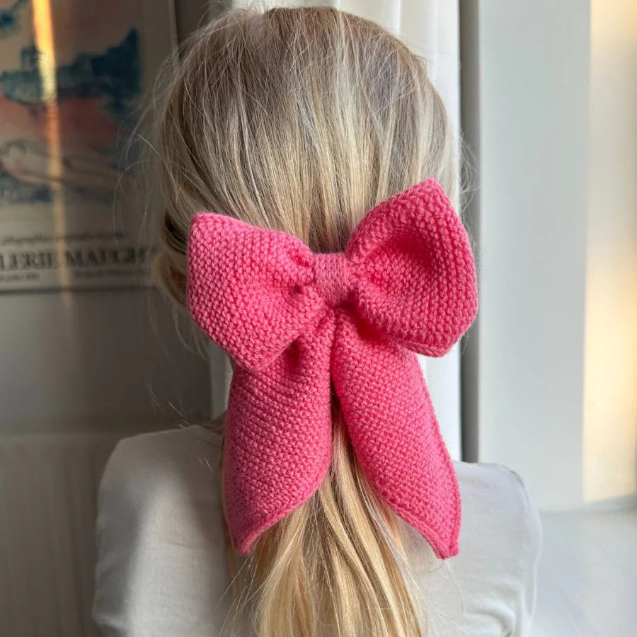 PetiteKnit December Bow joulurusetti rusetti hiuksiin