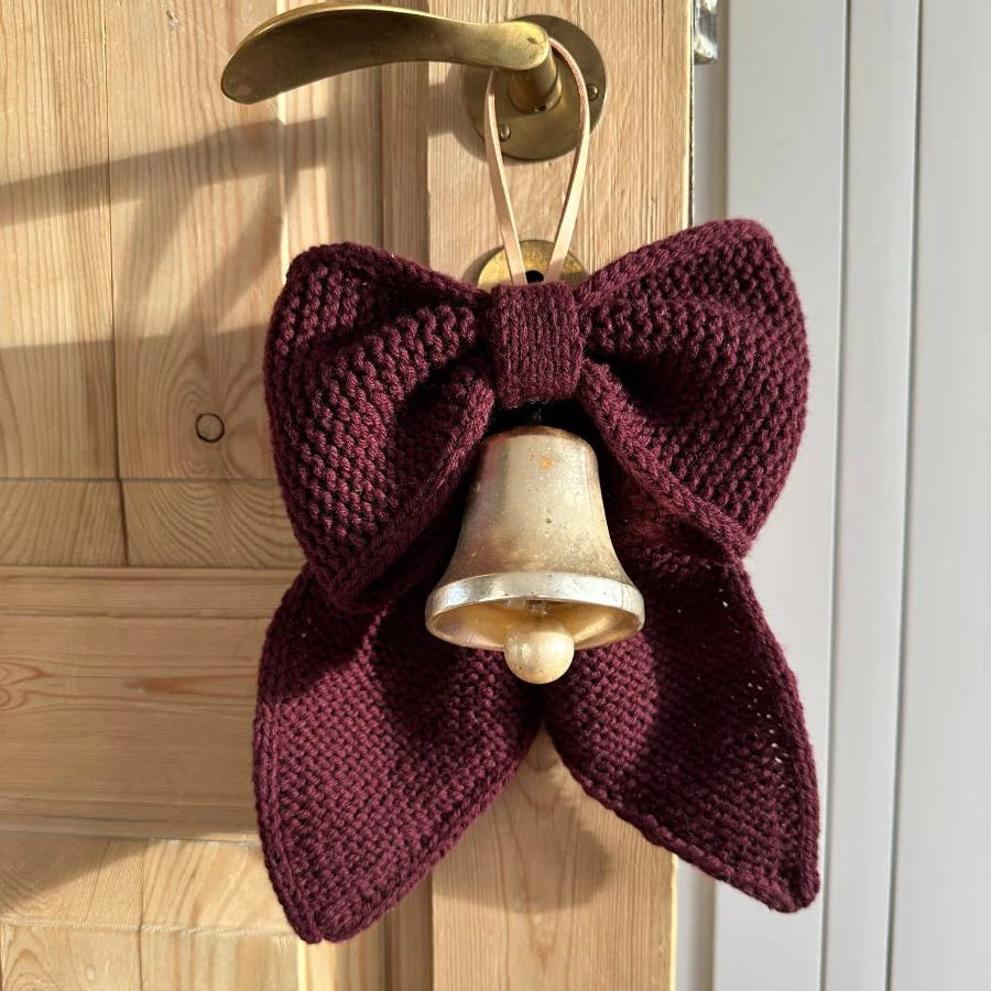 PetiteKnit December Bow joulurusetti rusetti hiuksiin