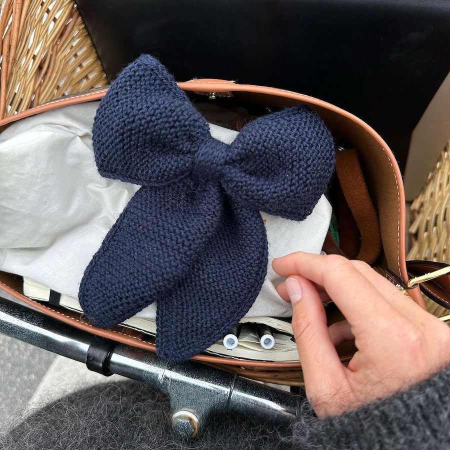 PetiteKnit December Bow joulurusetti rusetti hiuksiin