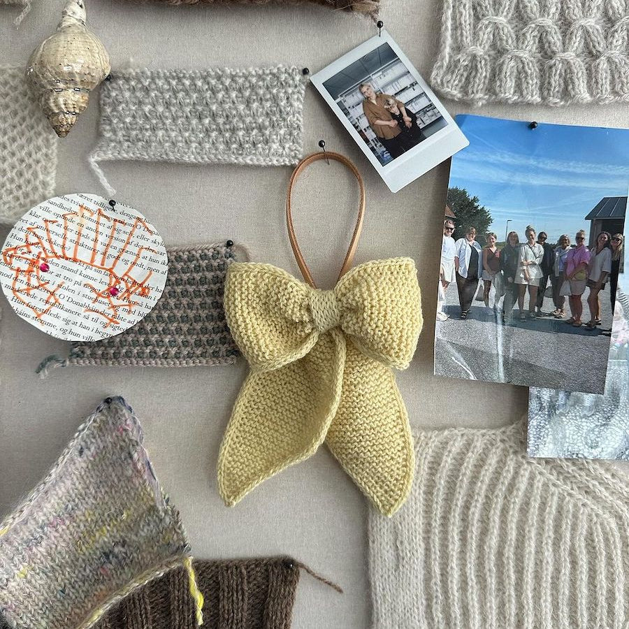 PetiteKnit December Bow joulurusetti rusetti hiuksiin