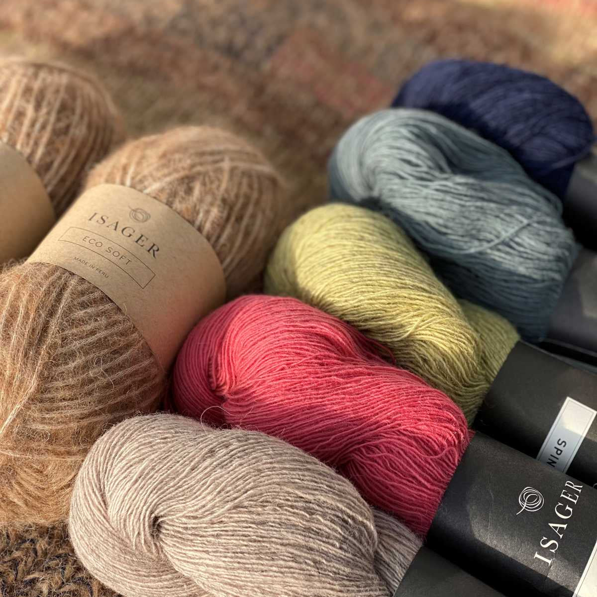 Isager Brick sweater neuleohje yarn  Isager Soft Isager Spinni