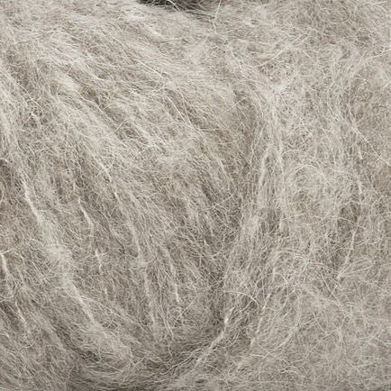 Laines du Nord Alpaca Brushed ihanan ylellisen pehmeä kutittamaton alpakkalanka ruskeanharmaa