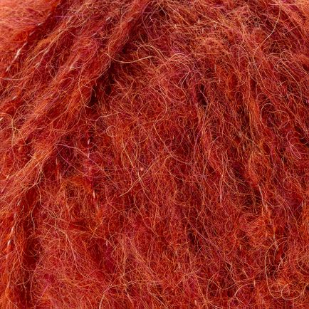 Laines du Nord Alpaca Brushed ihanan ylellisen pehmeä kutittamaton alpakkalanka ruosteen punainen