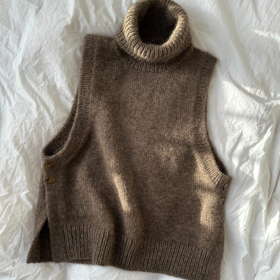 PetiteKnit Lulu Slipover Chunky Edition neuleohje lämmin liivi