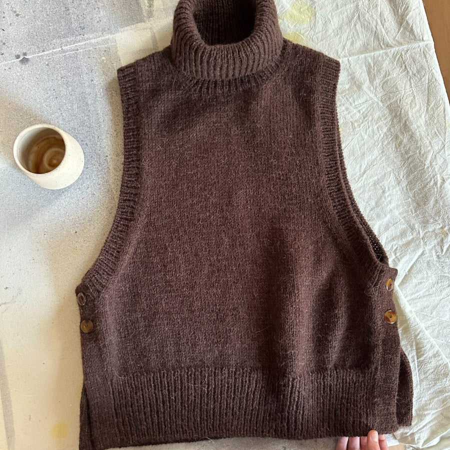 PetiteKnit Lulu Slipover Chunky Edition neuleohje lämmin liivi