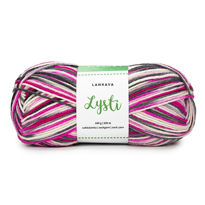 Lankava Lysti -sukkalanka 100 g Monivärinen