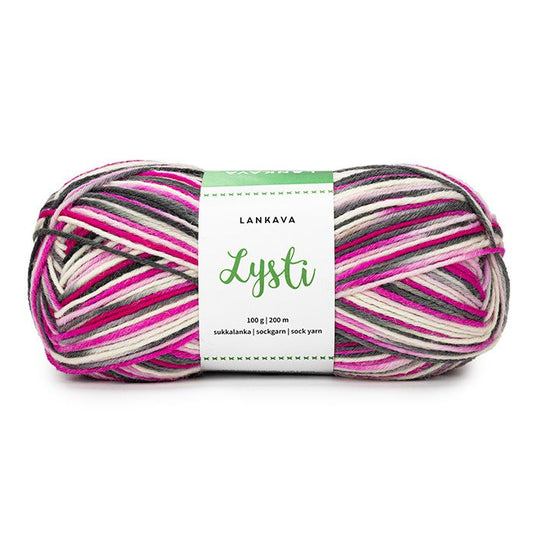 Lankava Lysti -sukkalanka 100 g Monivärinen
