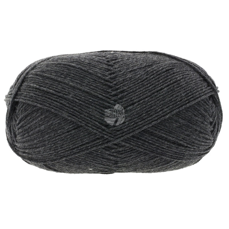 Lana Grossa Meilenweit Merino Extrafine 100 g ylellisen pehmeä sukkalanka harmaa