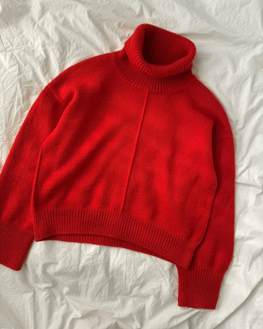 PetiteKnit Scarlet Sweater – neulepusero-ohje