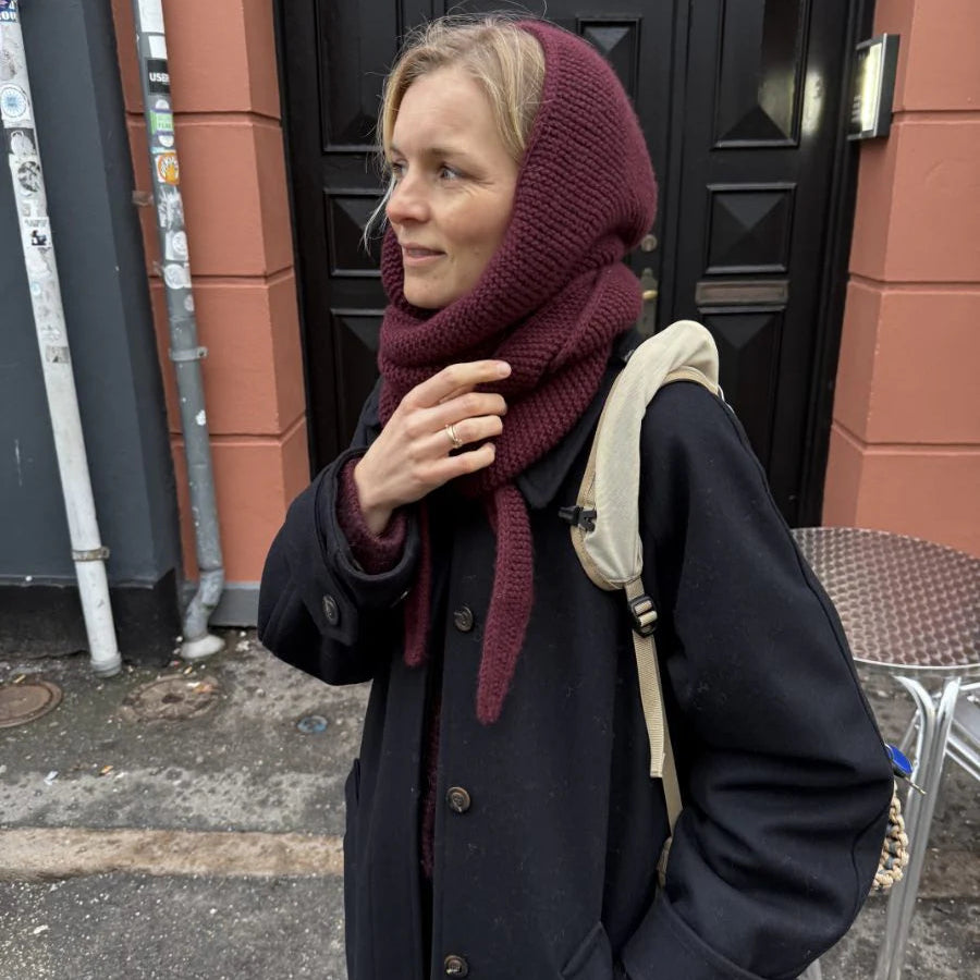 PetiteKnit Sophie Hood huppukauluri huppuhuivi neuleohje