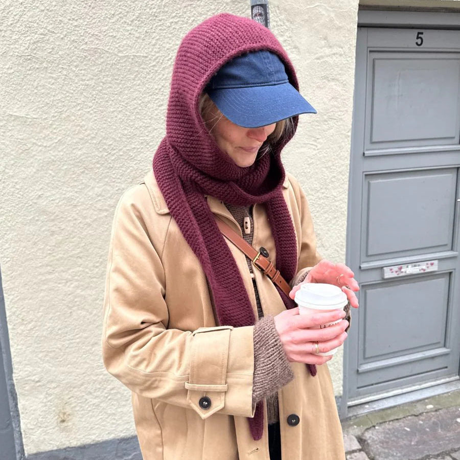 PetiteKnit Sophie Hood huppukauluri huppuhuivi neuleohje