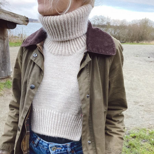 PetiteKnit Terrazzo Neck neuleohje lämmin kauluri