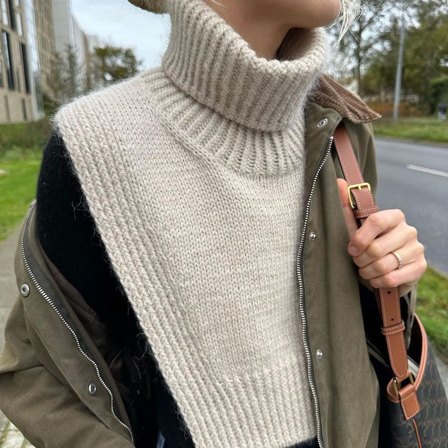 PetiteKnit Terrazzo Neck neuleohje lämmin kauluri